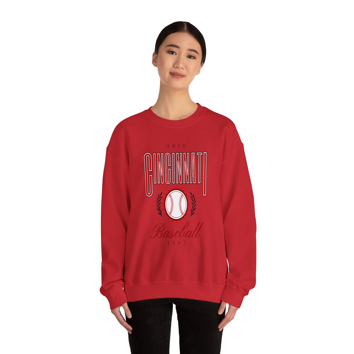 Cincinnati Baseball -Crewneck Sweatshirt