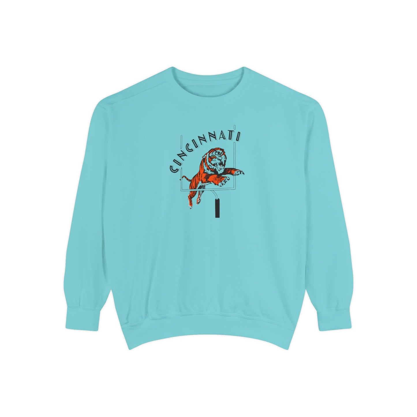 Tiger Touchdown- Comfort Colors Garment-Dyed Sweatshirt