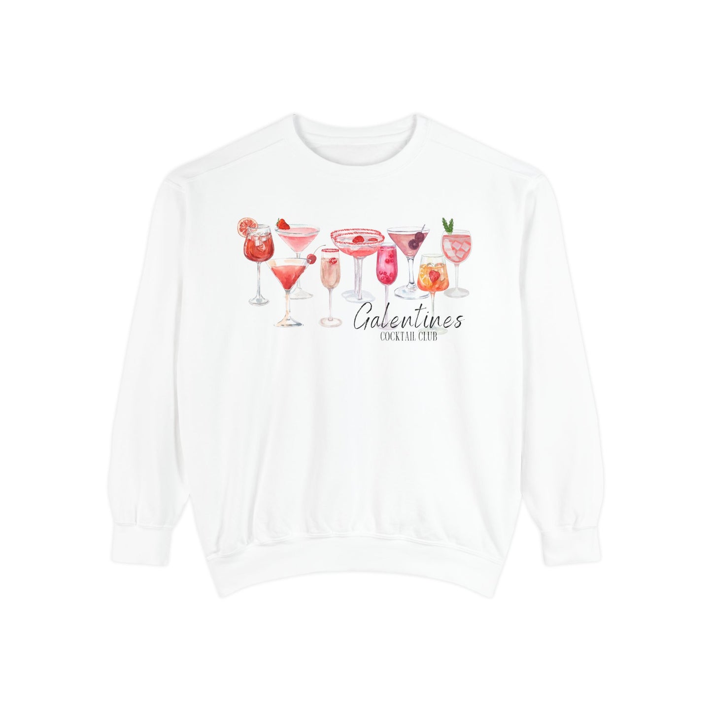 Galentines Cocktail Club- Comfort Colors Sweatshirt