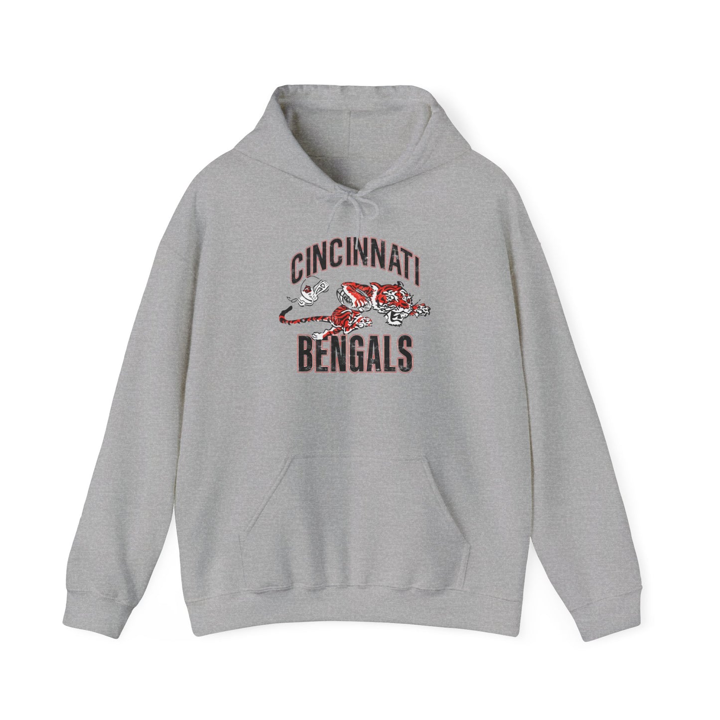 Vintage Bengals Mascot - Hooded Sweatshirt