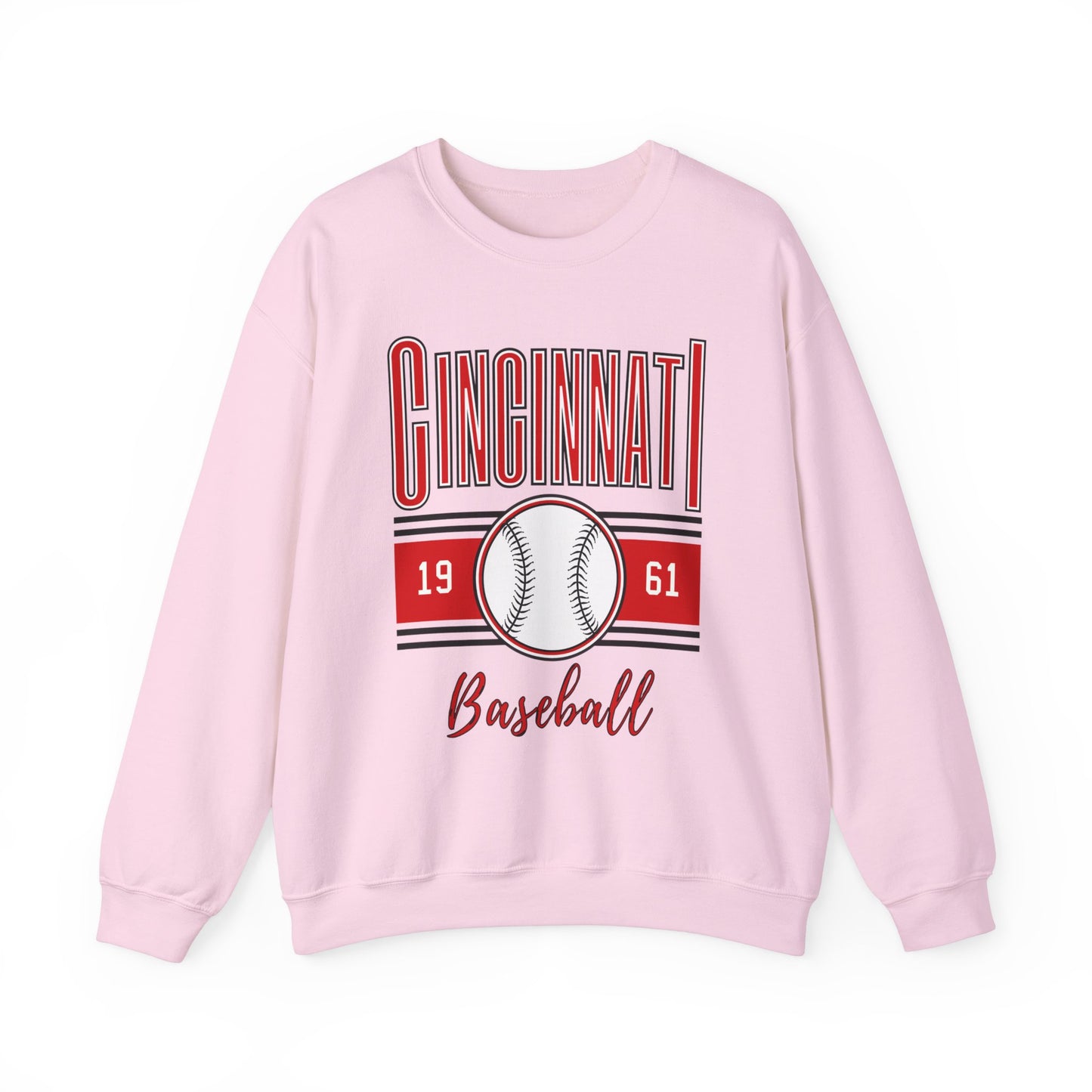 Cincinnati Reds Baseball- Crewneck Sweatshirt