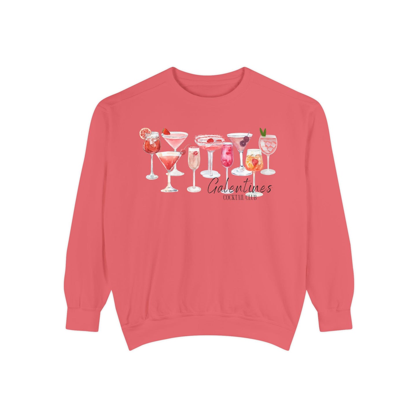 Galentines Cocktail Club- Comfort Colors Sweatshirt