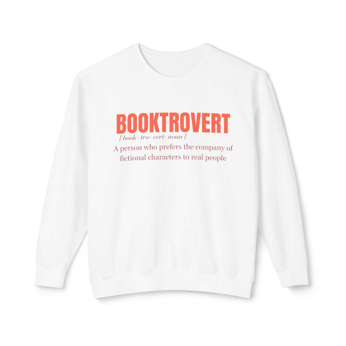 Booktrovert- Lightweight Comfort Colors Crewneck Sweatshirt