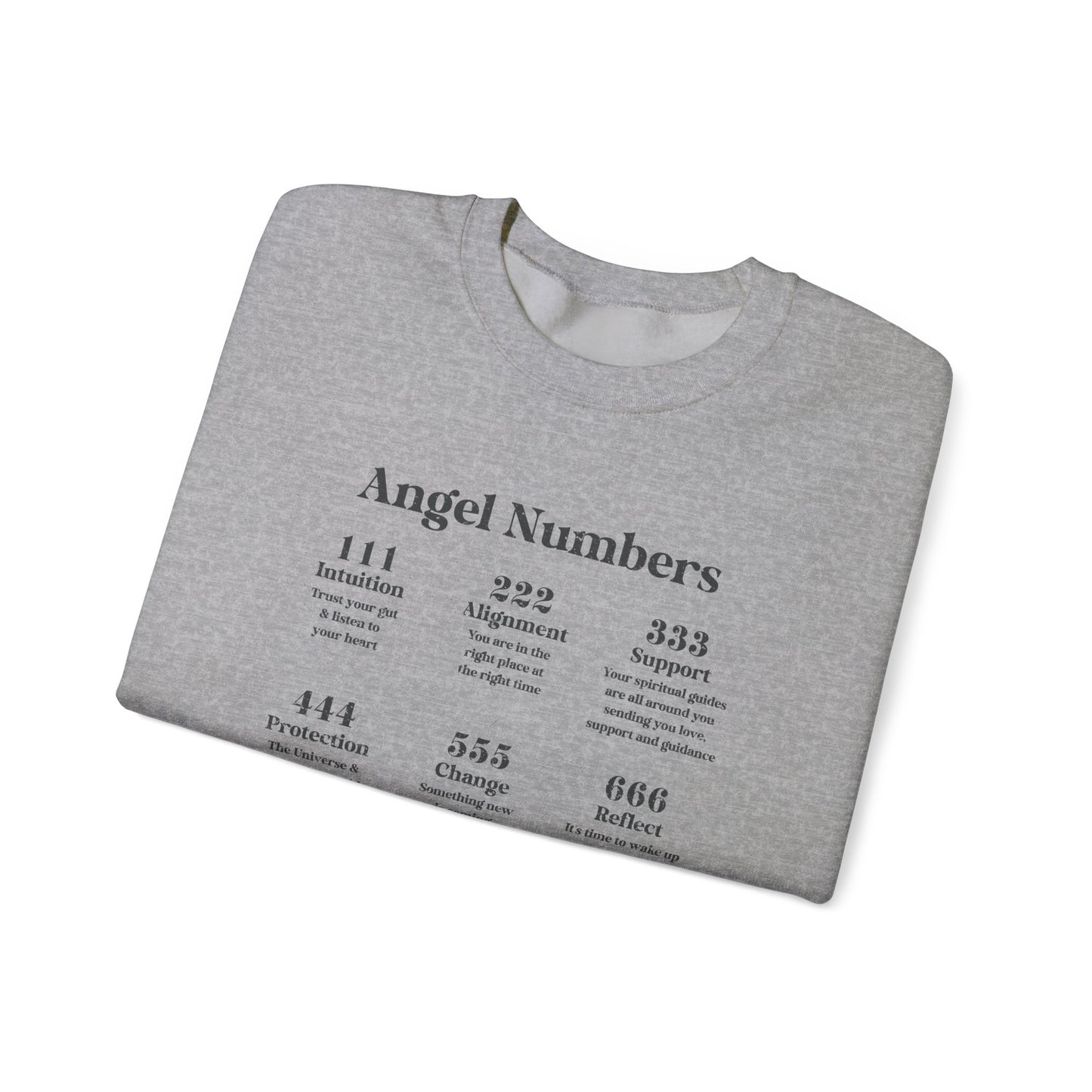 angel numbers crewneck