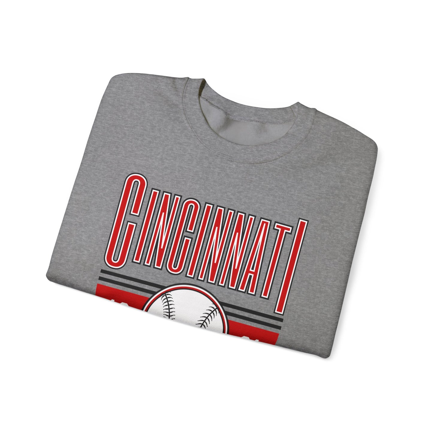 Cincinnati Reds Baseball- Crewneck Sweatshirt