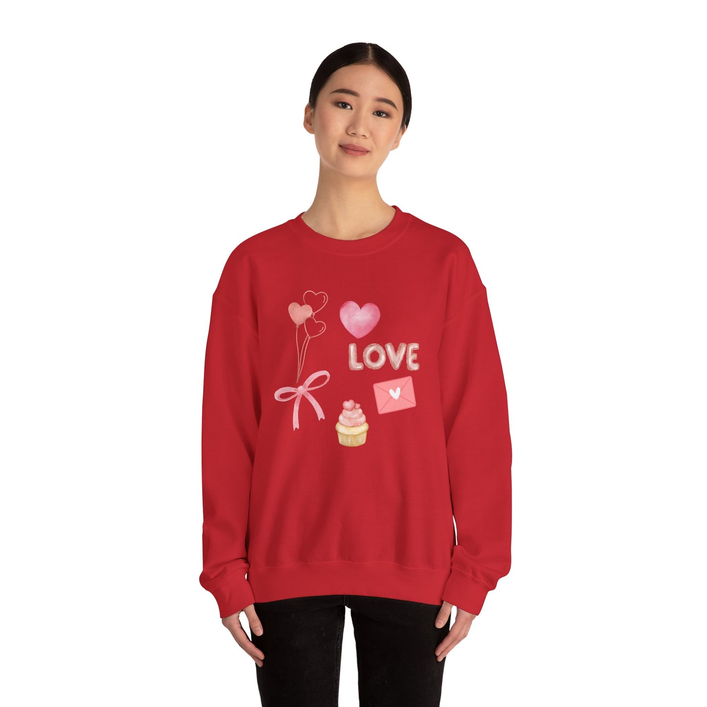 Valentines Collage Crewneck Sweatshirt