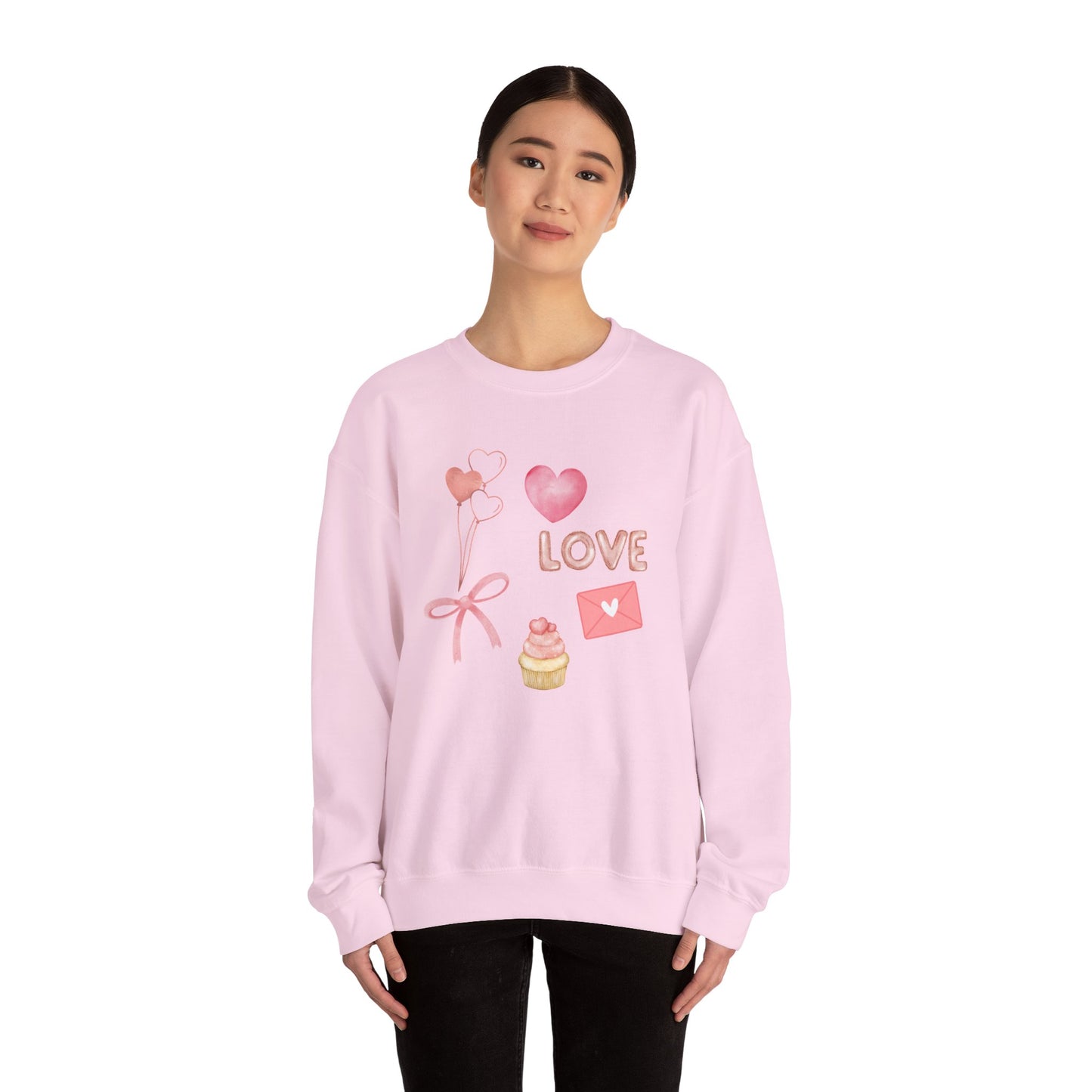 Valentines Collage Crewneck Sweatshirt