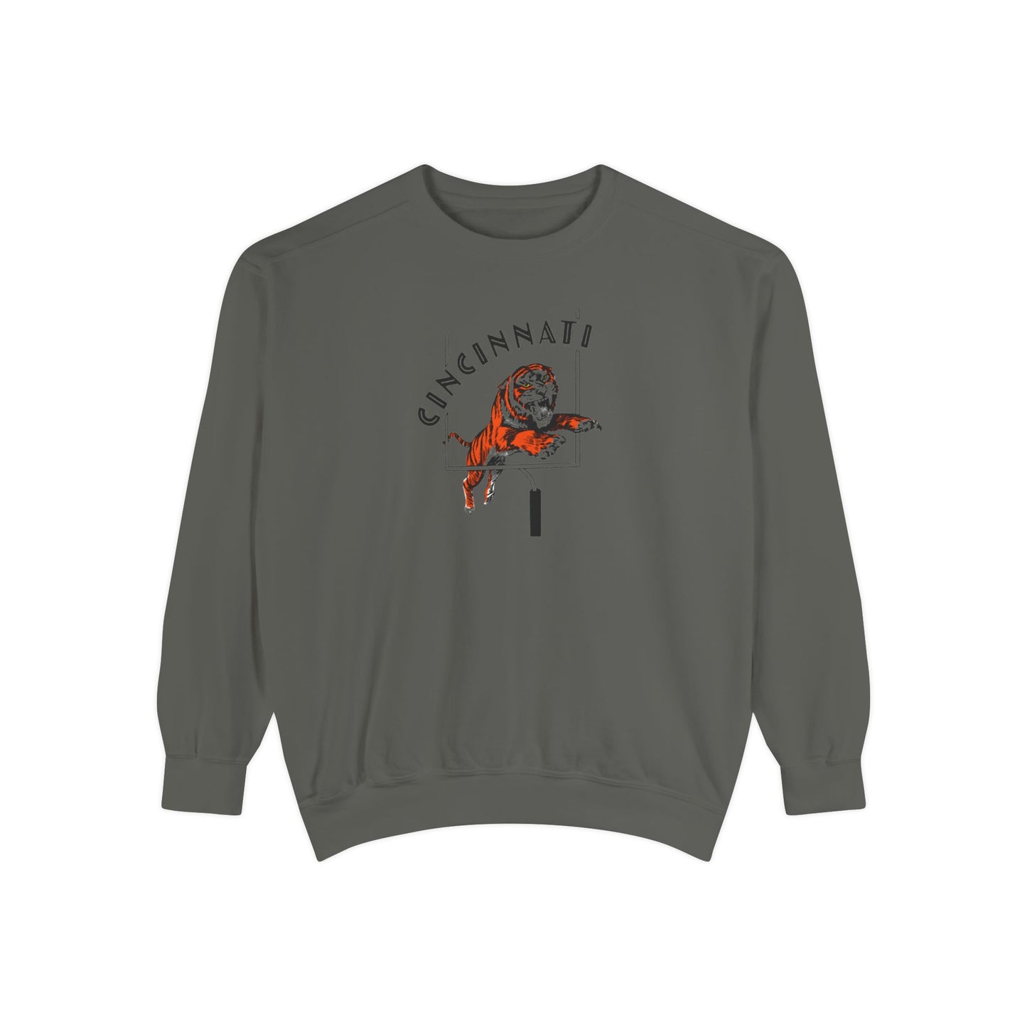 Tiger Touchdown- Comfort Colors Garment-Dyed Sweatshirt