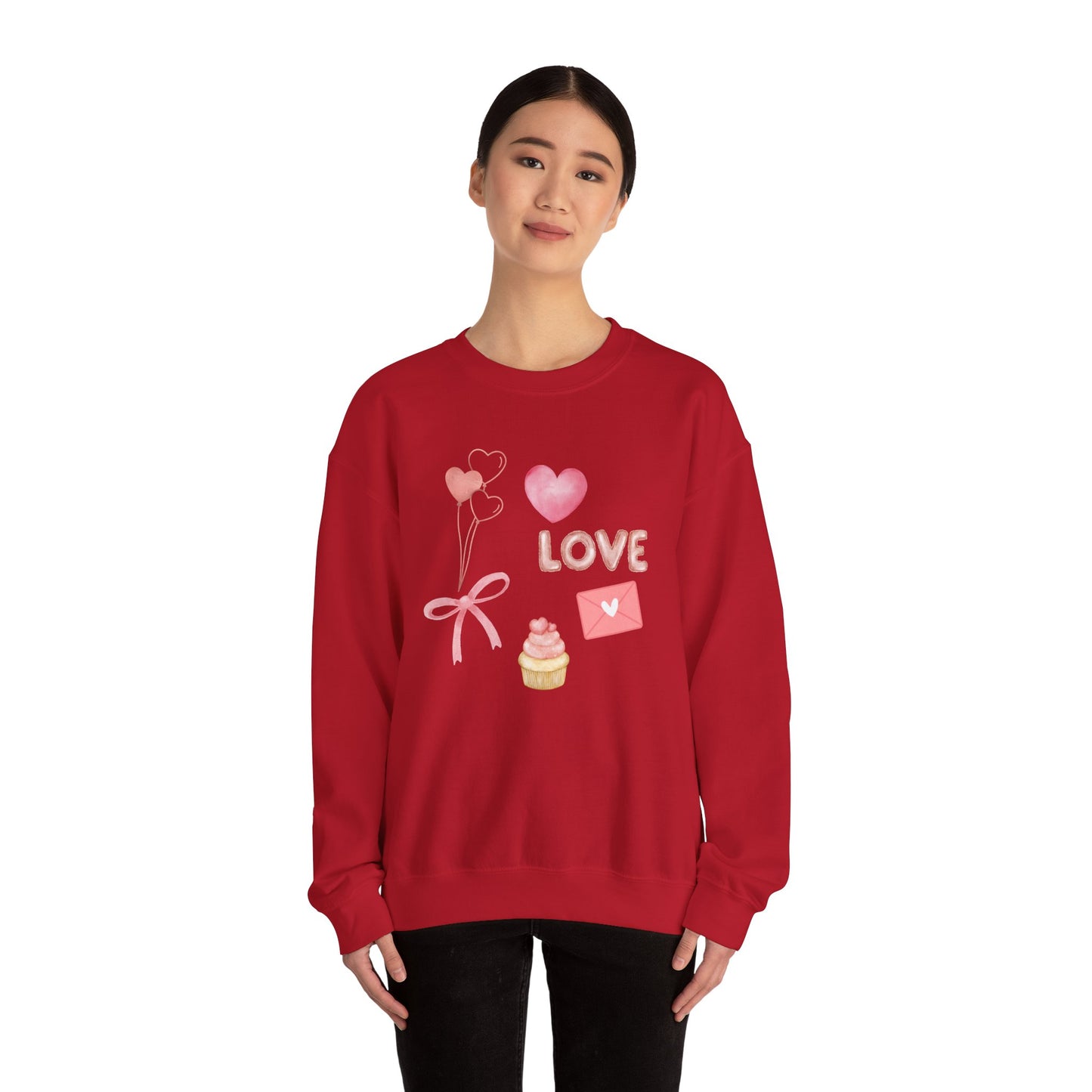 Valentines Collage Crewneck Sweatshirt