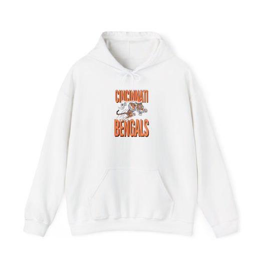 Bengals Vintage Mascot #2- Hooded Sweatshirt