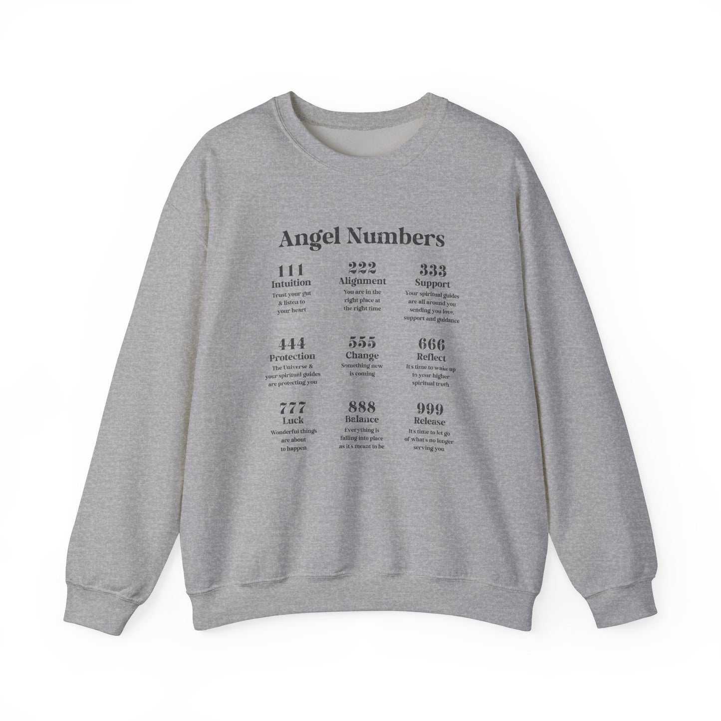 angel numbers crewneck