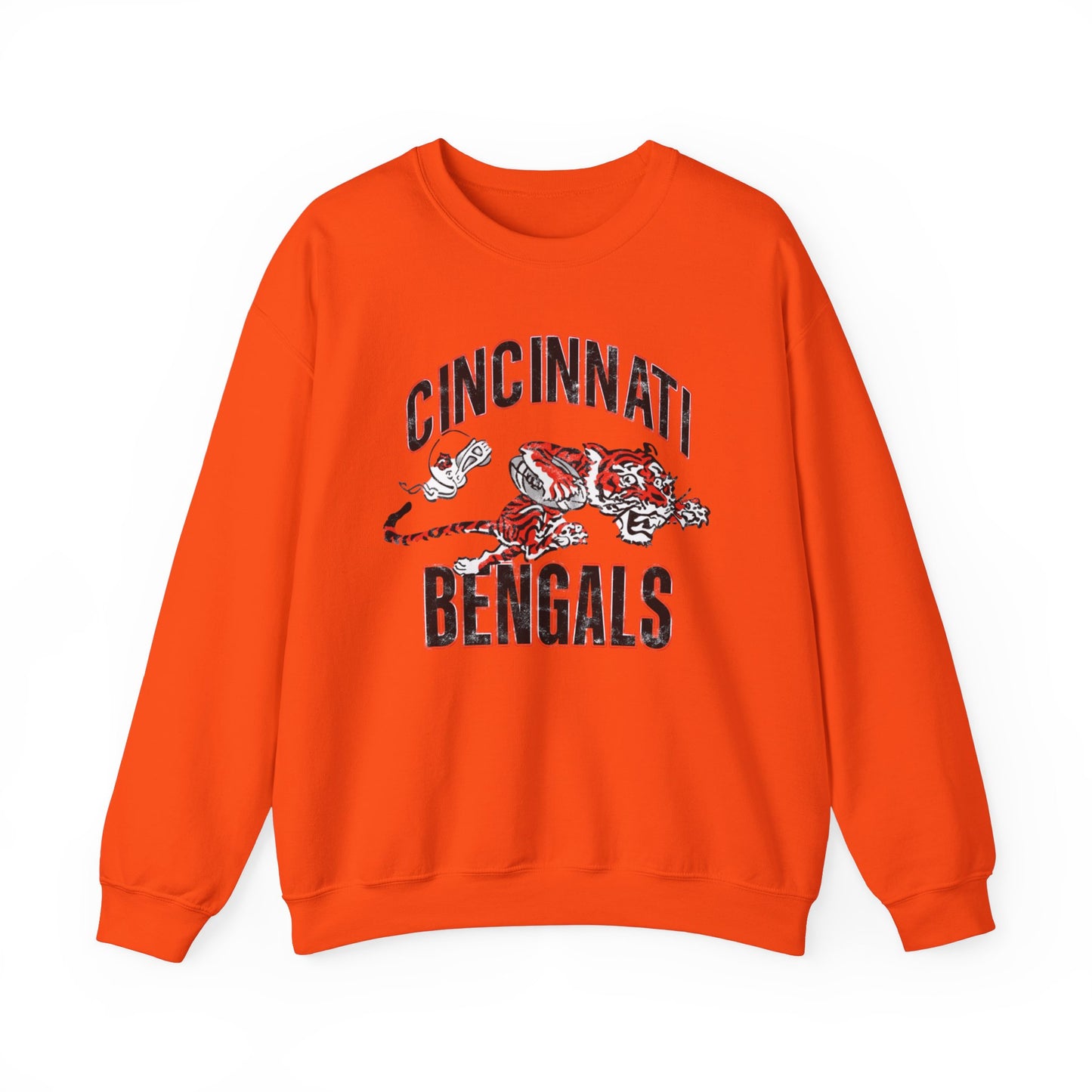 Vintage Bengals Mascot- Crewneck Sweatshirt