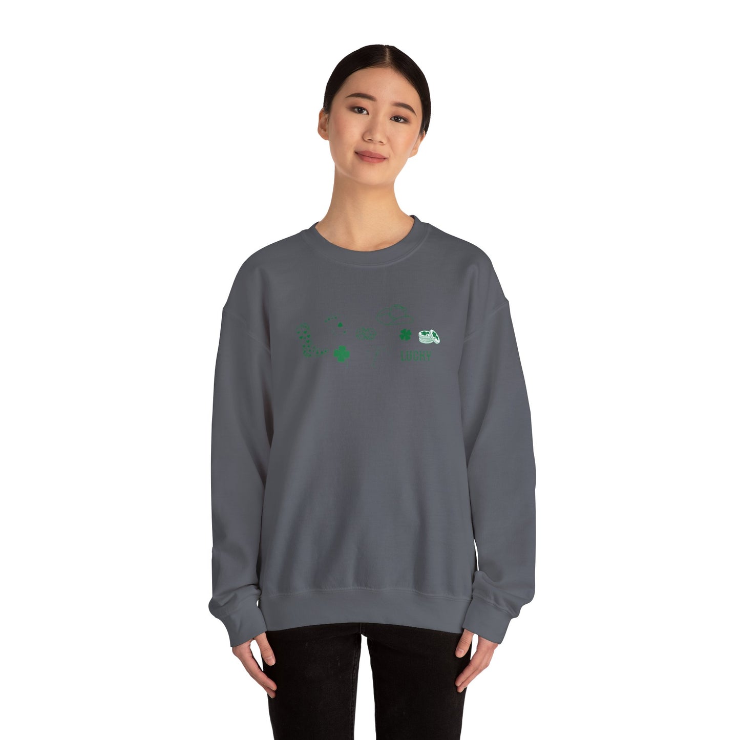 Lucky Collage Crewneck Sweatshirt