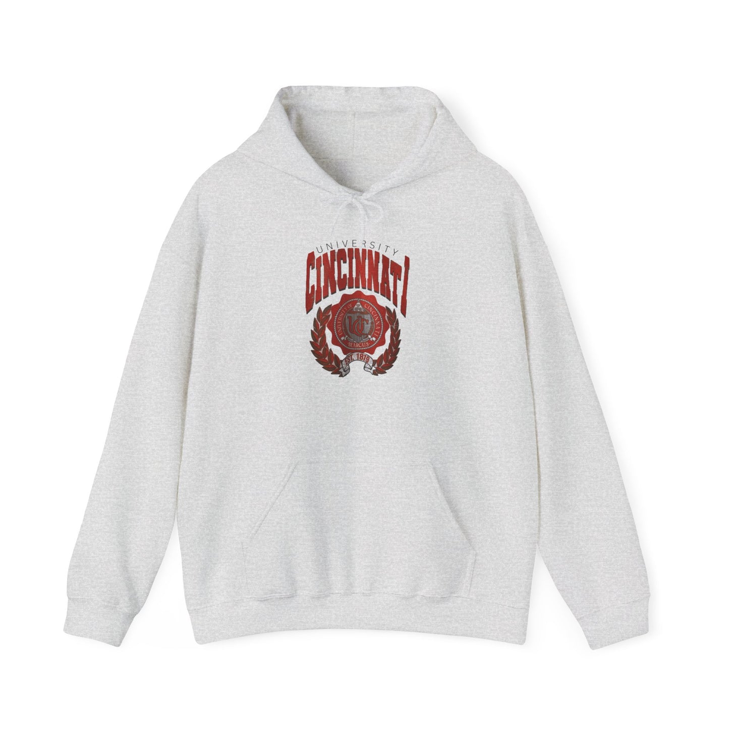 Distressed Uni of Cincinnati -Hooded Sweatshirt