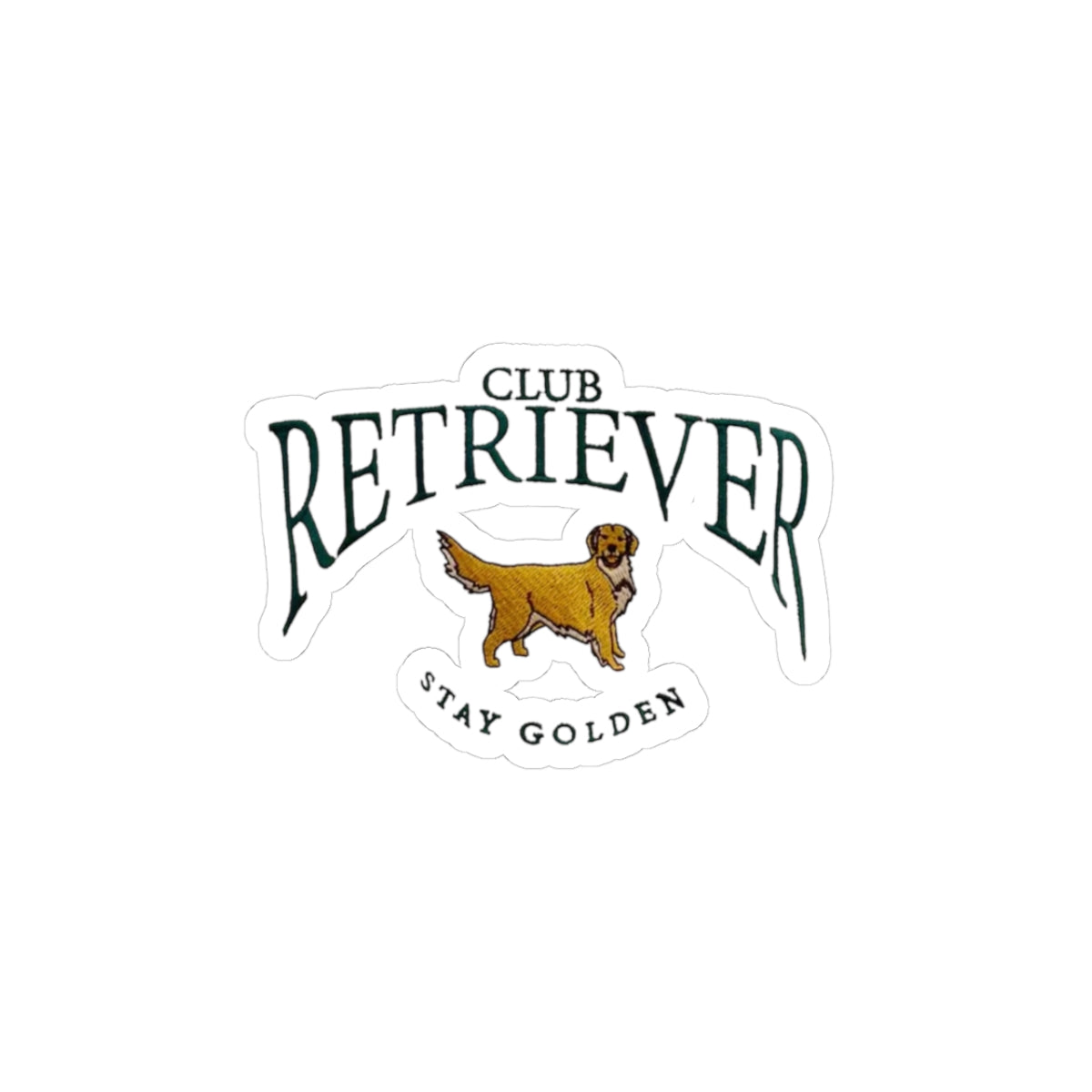 Club Retriever Kiss-Cut Sticker