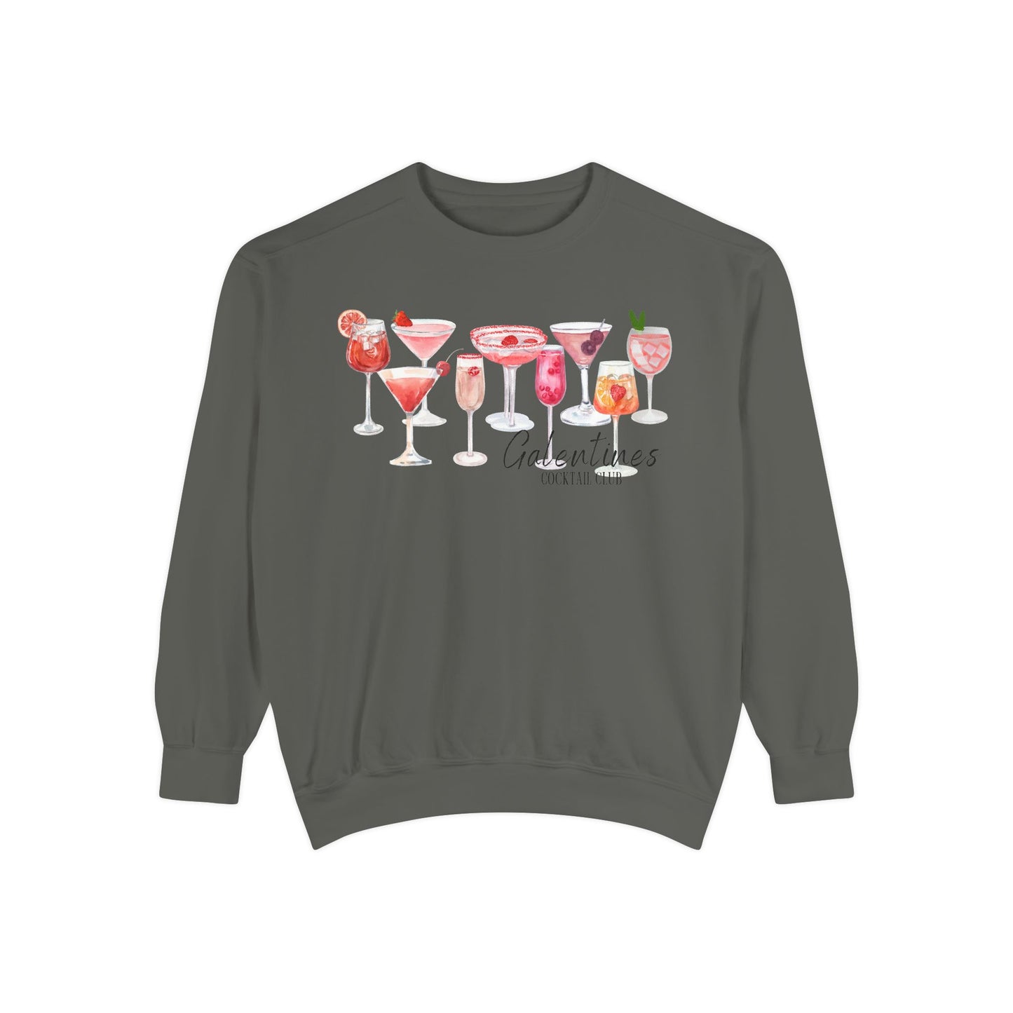 Galentines Cocktail Club- Comfort Colors Sweatshirt