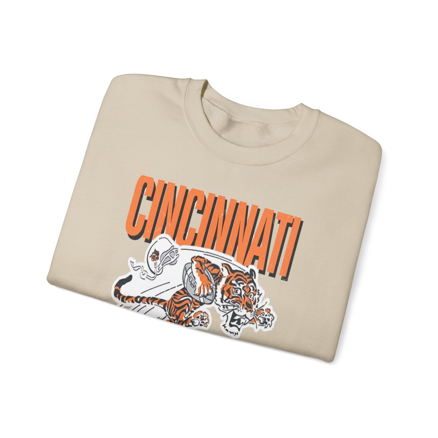 Bengals Vintage Mascot #2- Crewneck Sweatshirt