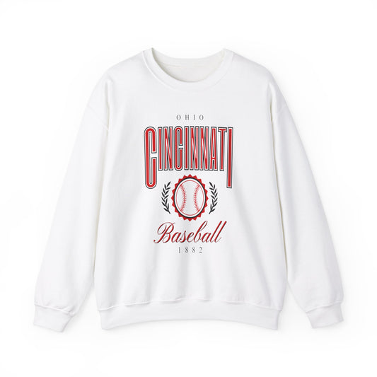 Cincinnati Baseball -Crewneck Sweatshirt