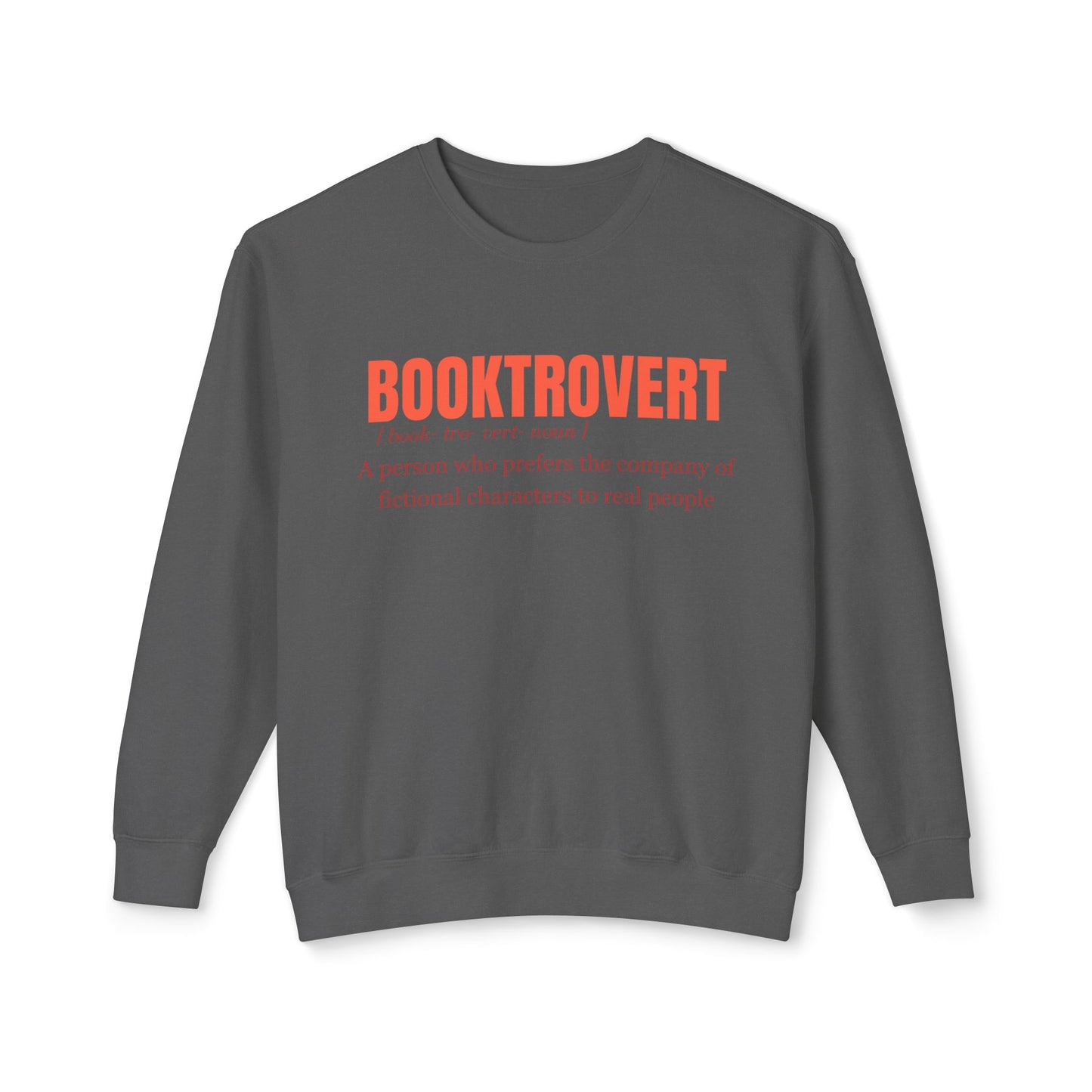 Booktrovert- Lightweight Comfort Colors Crewneck Sweatshirt