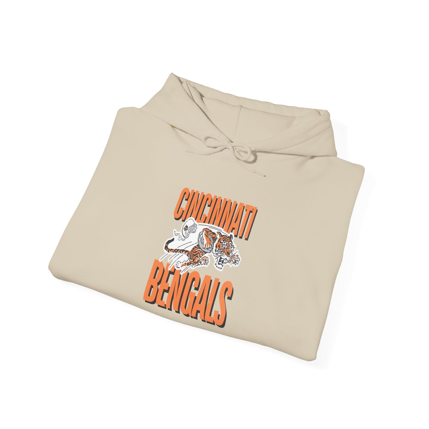 Bengals Vintage Mascot #2- Hooded Sweatshirt