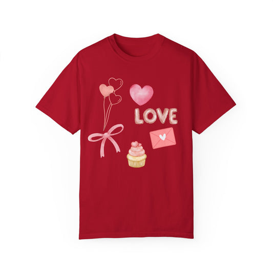 Valentines Collage- Comfort Colors T-shirt