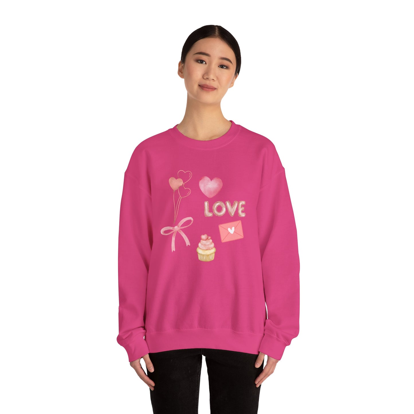 Valentines Collage Crewneck Sweatshirt