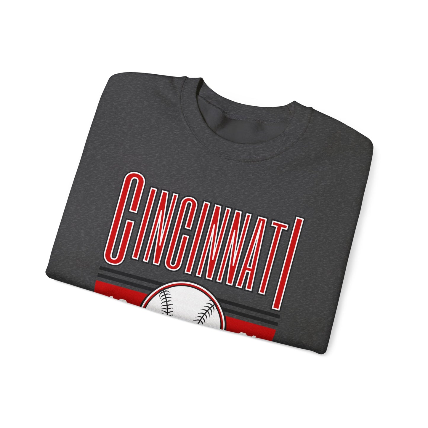 Cincinnati Reds Baseball- Crewneck Sweatshirt