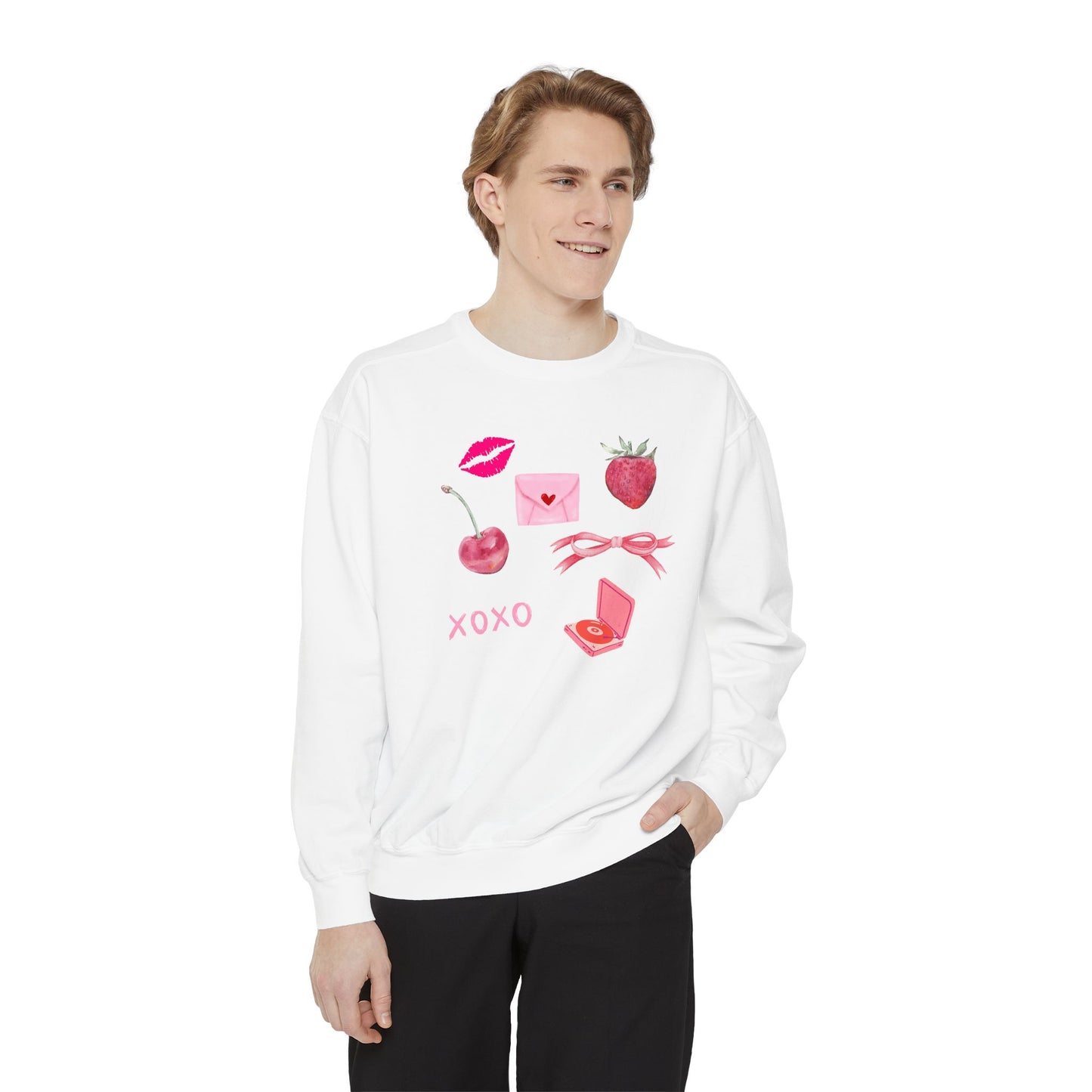 All The Pink- Comfort Colors Sweatshirt