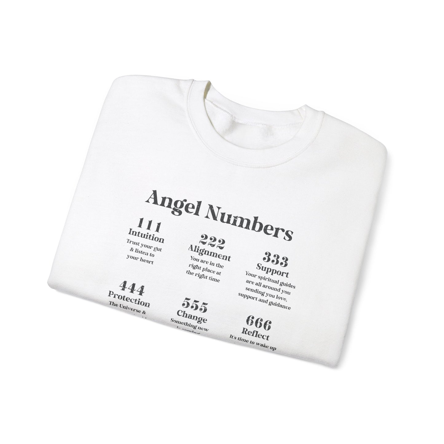 angel numbers crewneck