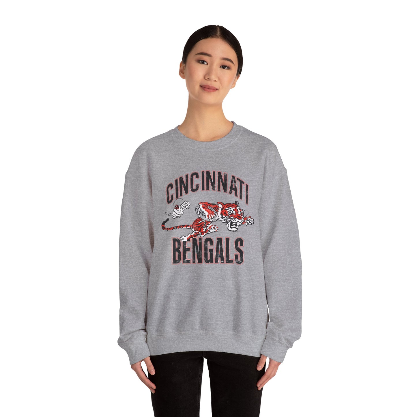 Vintage Bengals Mascot- Crewneck Sweatshirt