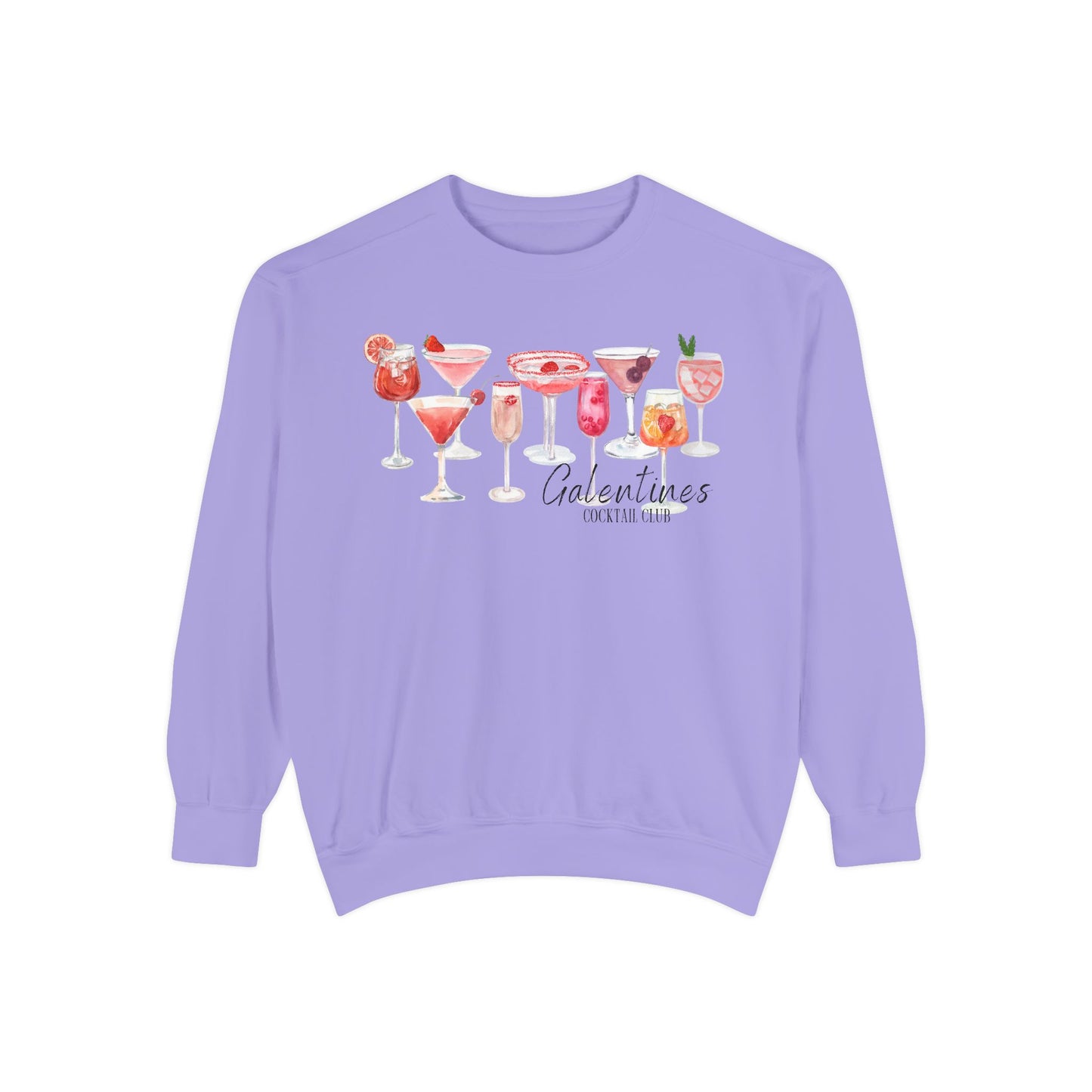 Galentines Cocktail Club- Comfort Colors Sweatshirt