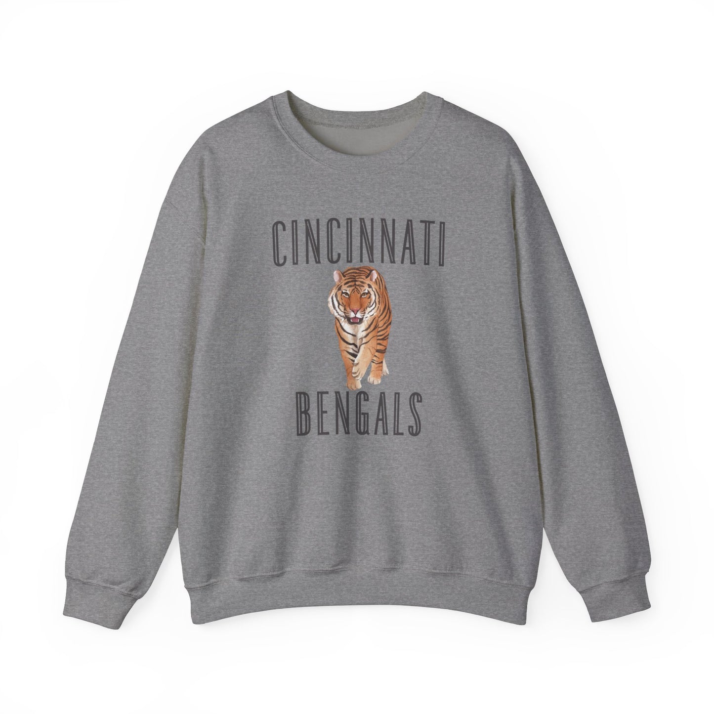 Cincy Bengals Tiger- Crewneck Sweatshirt