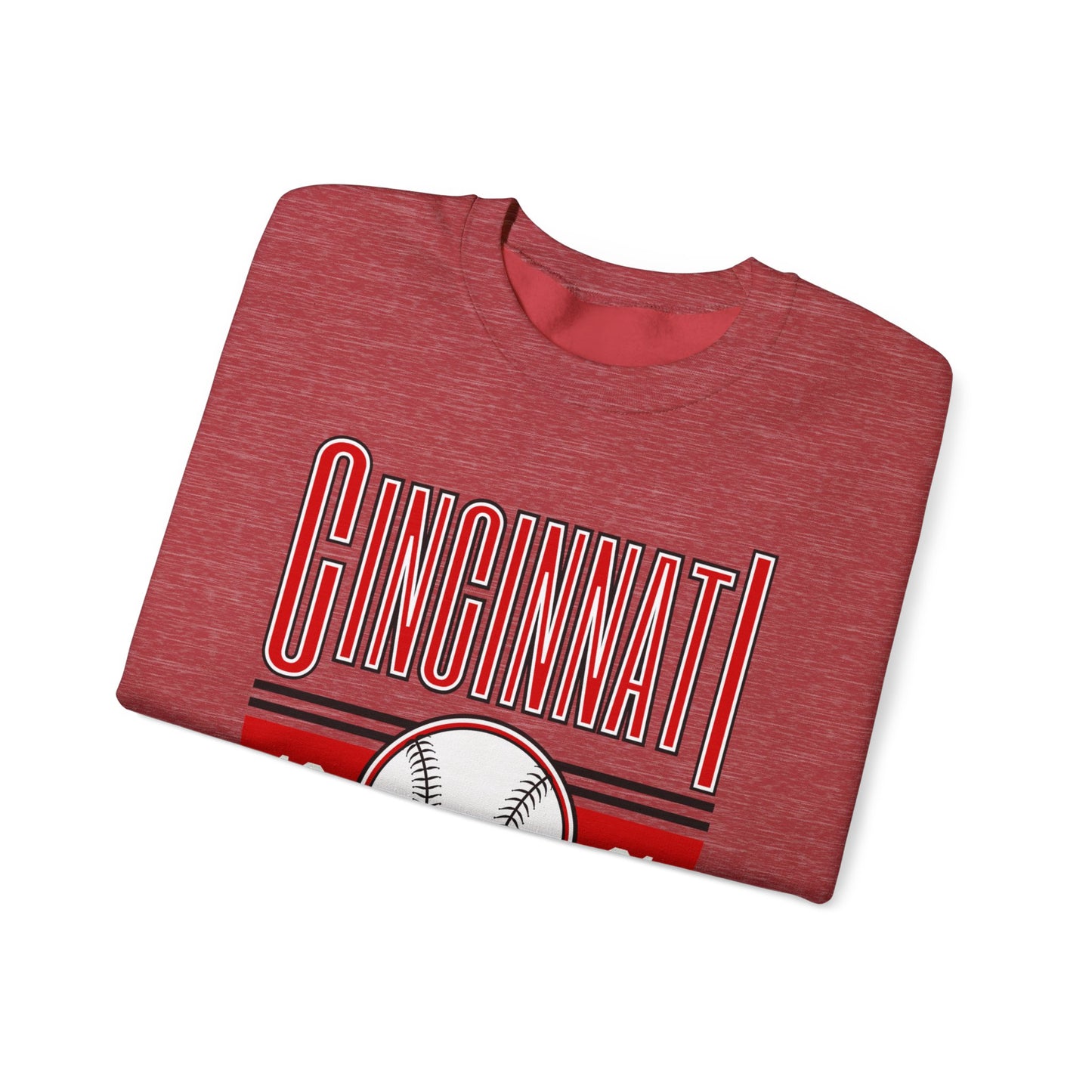 Cincinnati Reds Baseball- Crewneck Sweatshirt