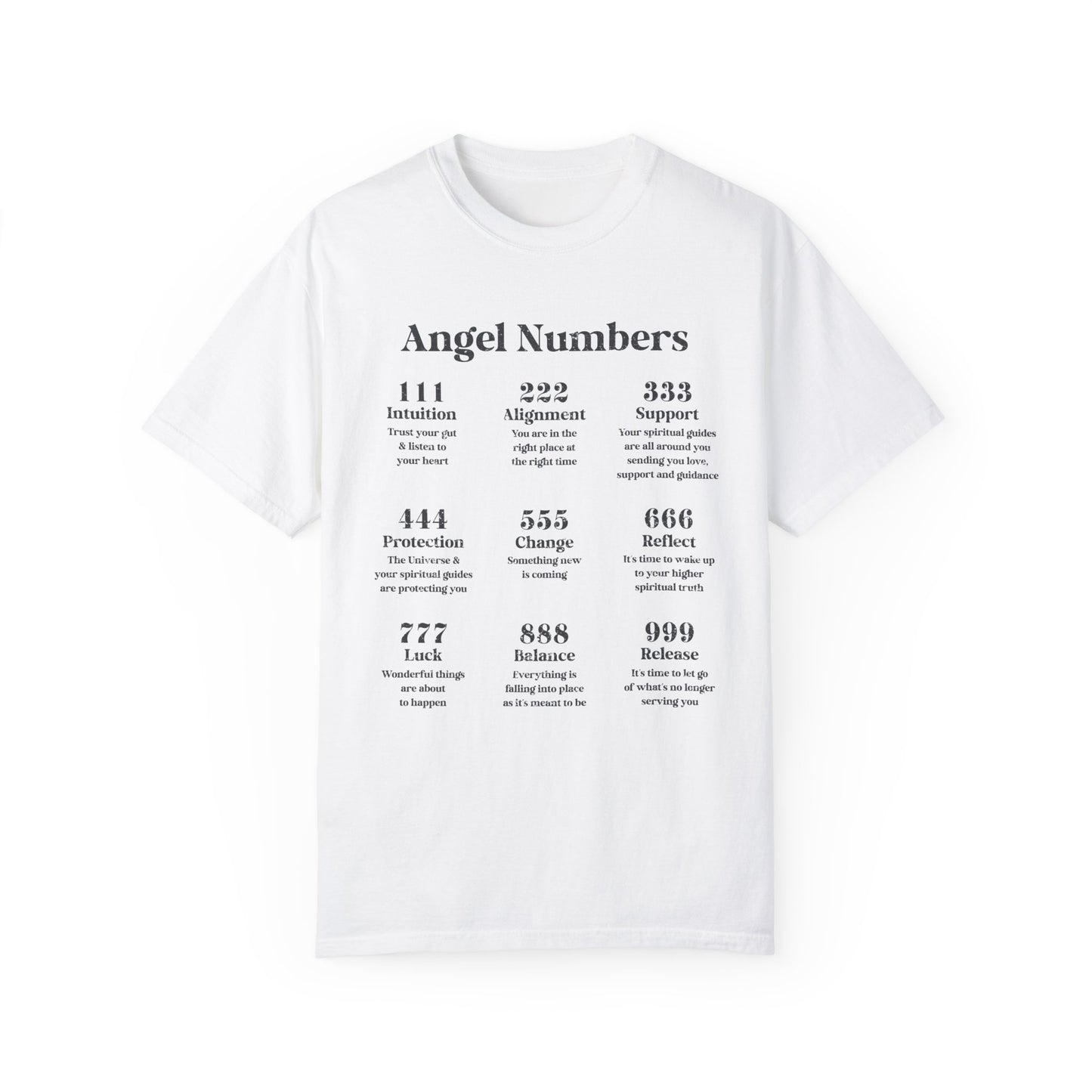 Angel Numbers- Comfort Colors T-shirt