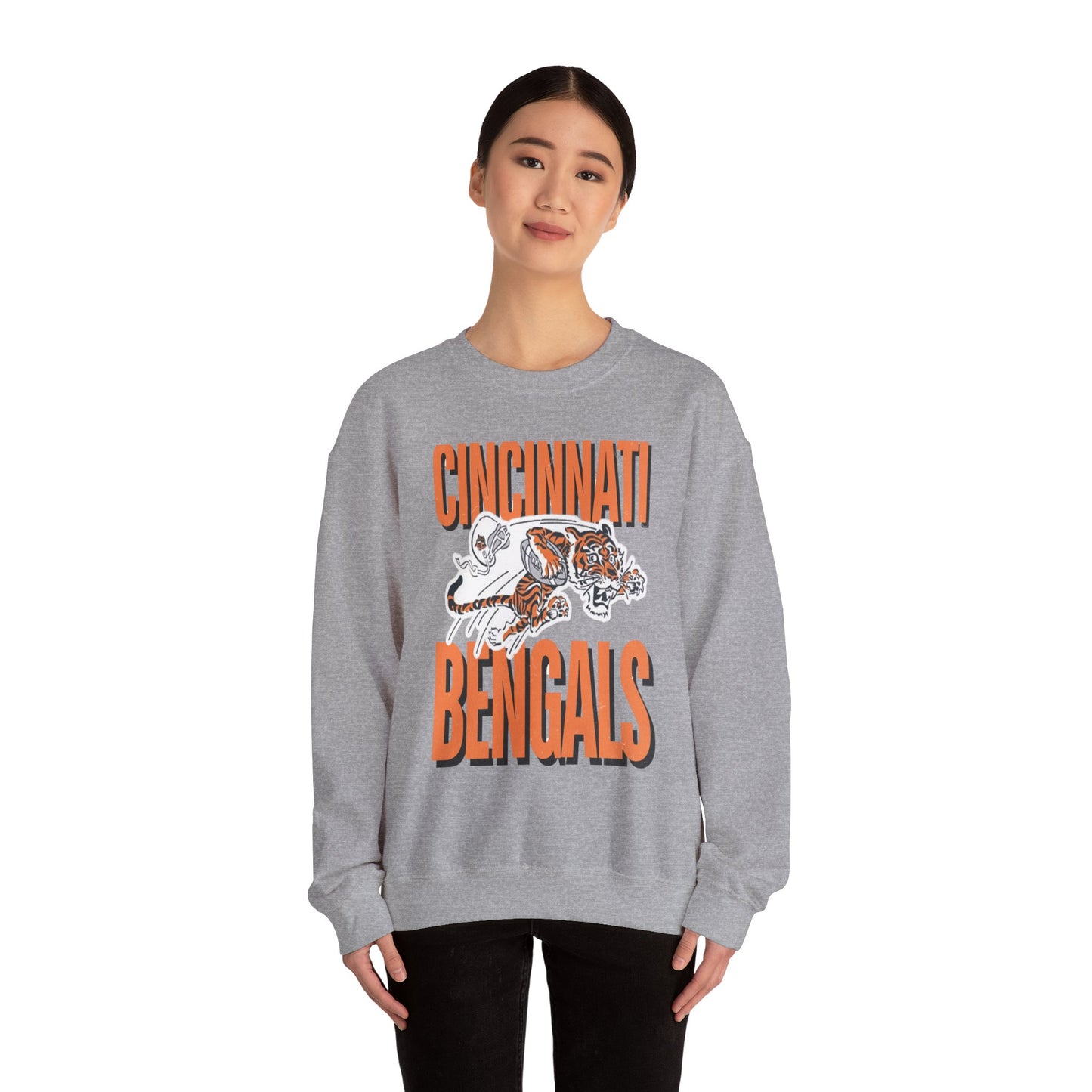 Bengals Vintage Mascot #2- Crewneck Sweatshirt