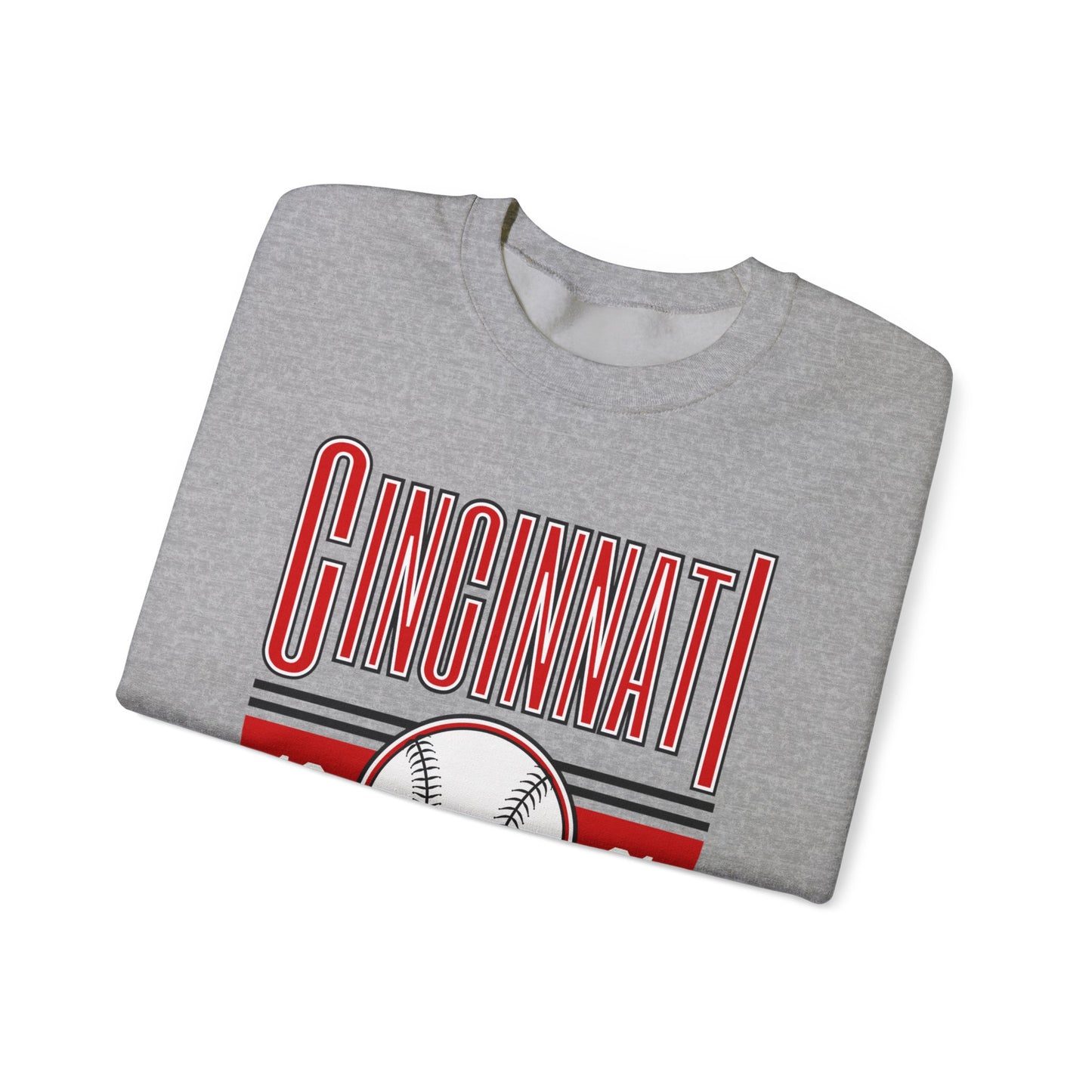 Cincinnati Reds Baseball- Crewneck Sweatshirt