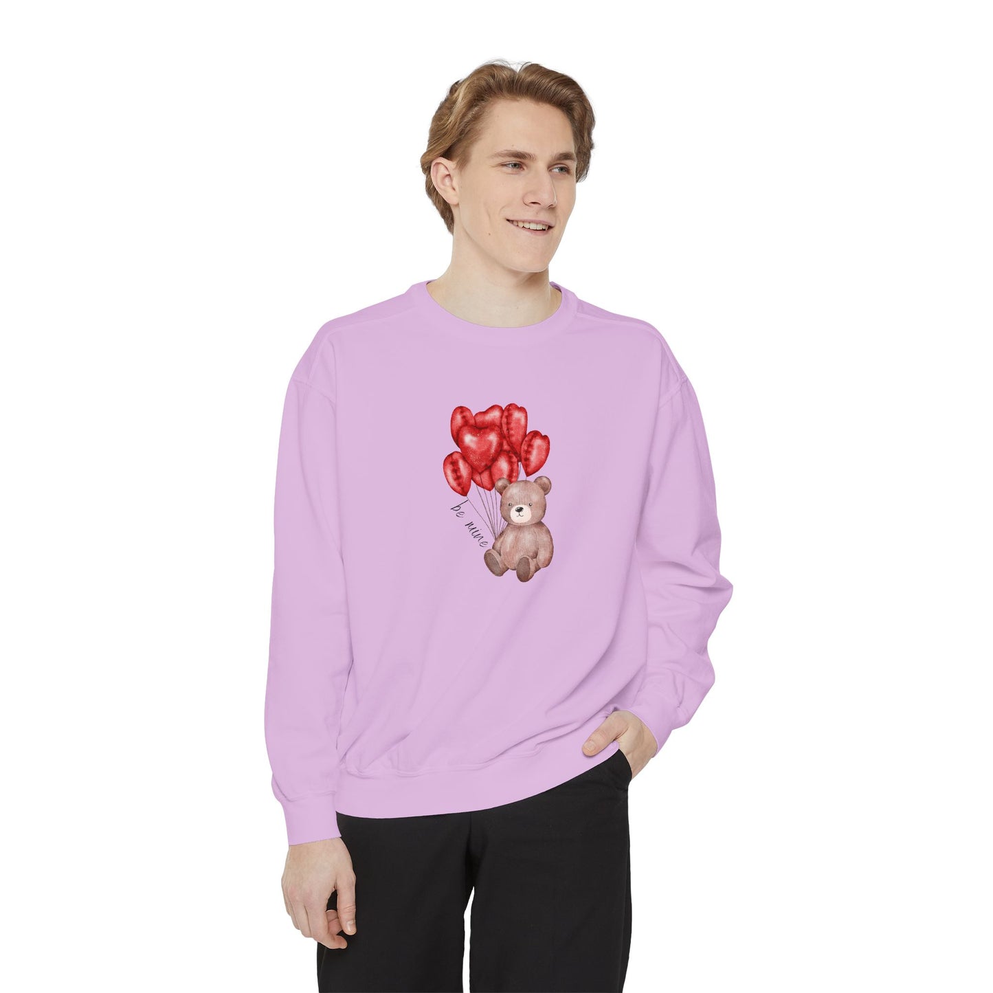 Be Mine Teddy- Comfort Colors Sweatshirt