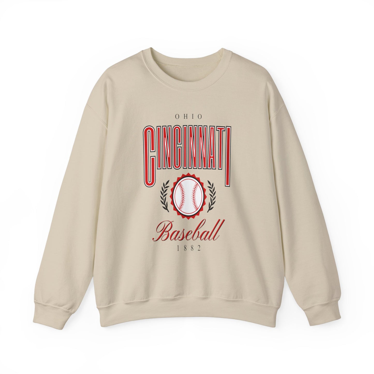 Cincinnati Baseball -Crewneck Sweatshirt