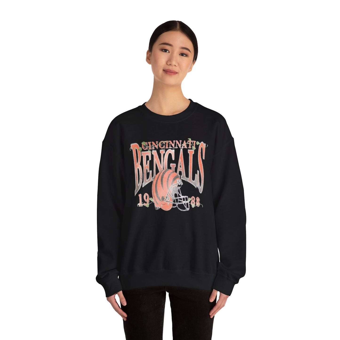 vintage bengals 1988- Crewneck Sweatshirt