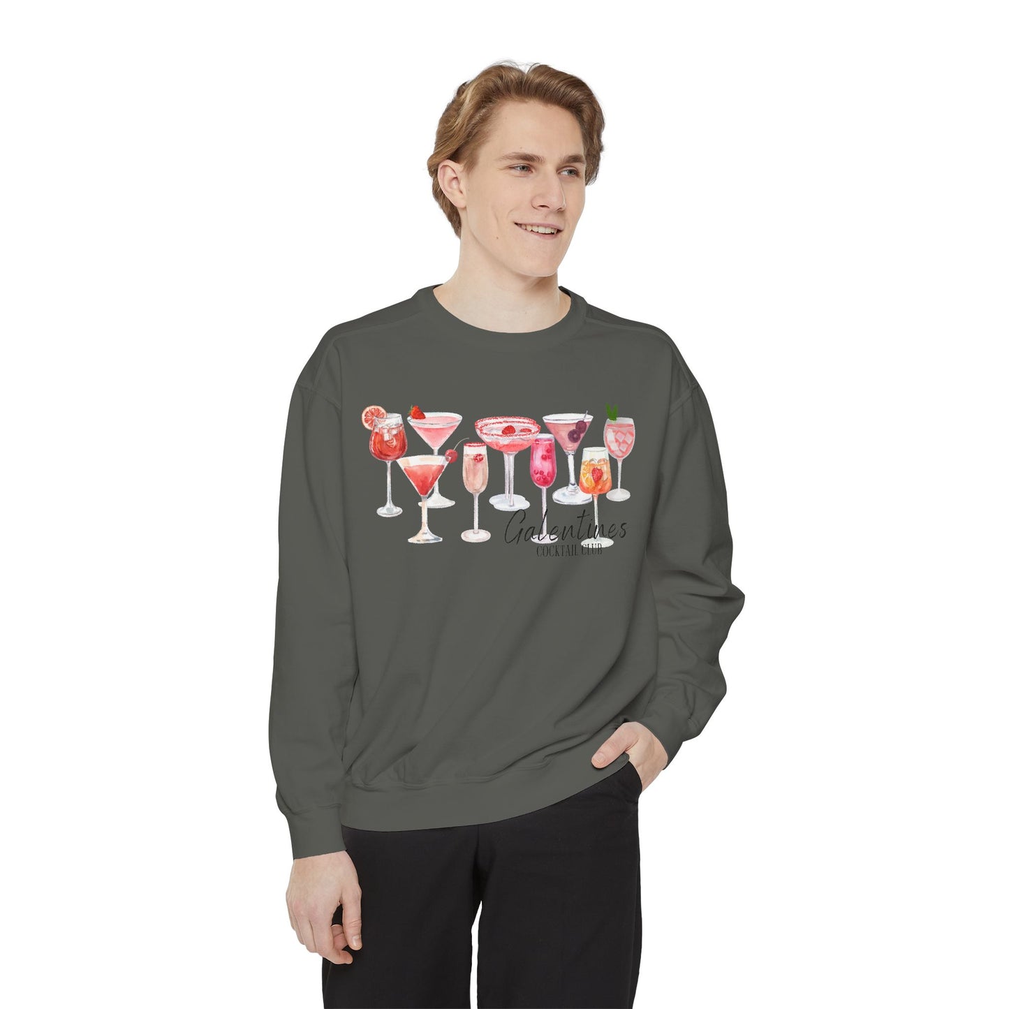 Galentines Cocktail Club- Comfort Colors Sweatshirt