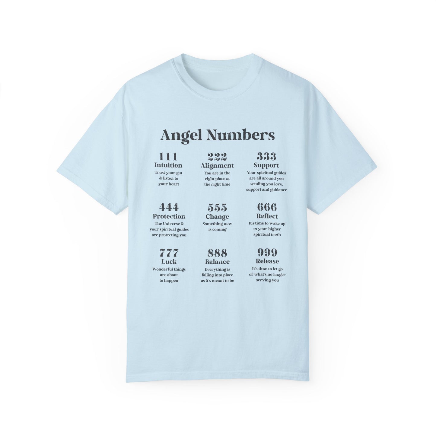 Angel Numbers- Comfort Colors T-shirt