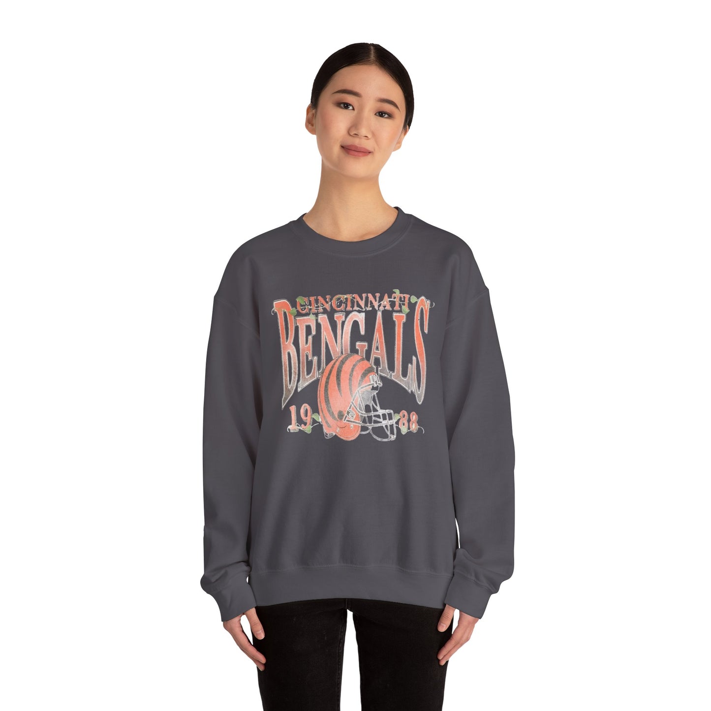 vintage bengals 1988- Crewneck Sweatshirt