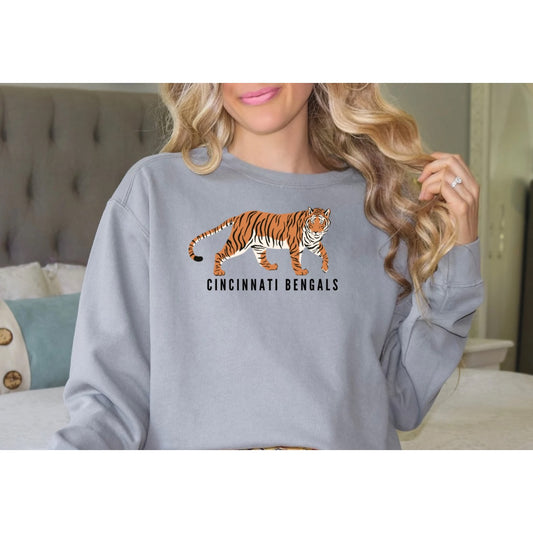 bengals tiger crewneck