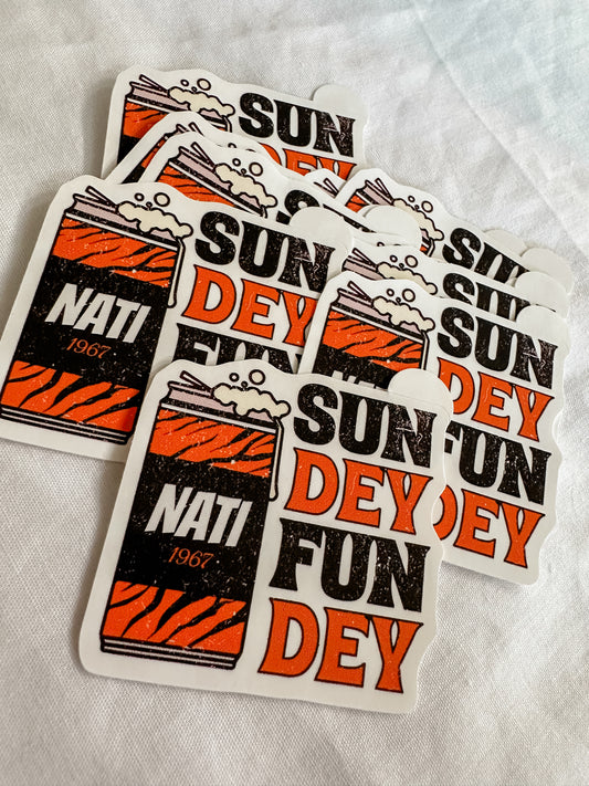 sundey fundey #2 sticker