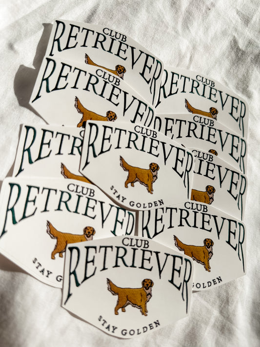 club retriever sticker