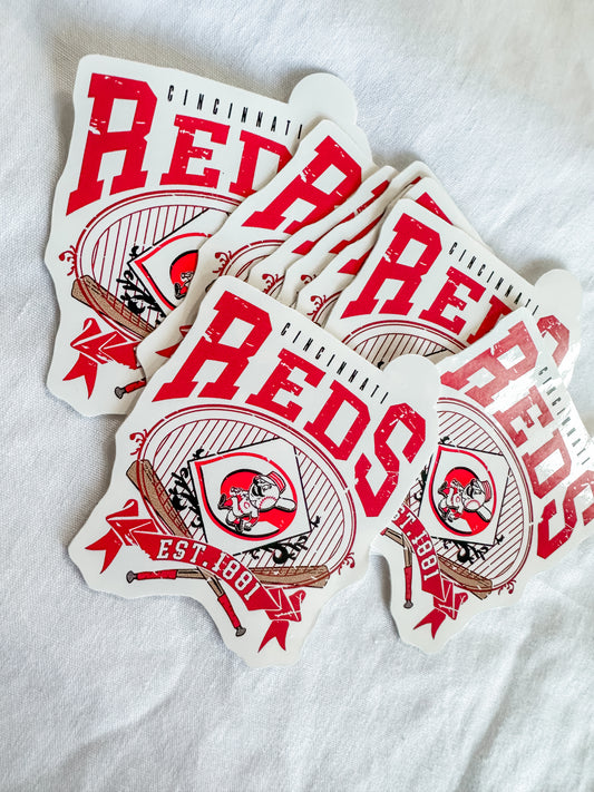 reds graphic sticker