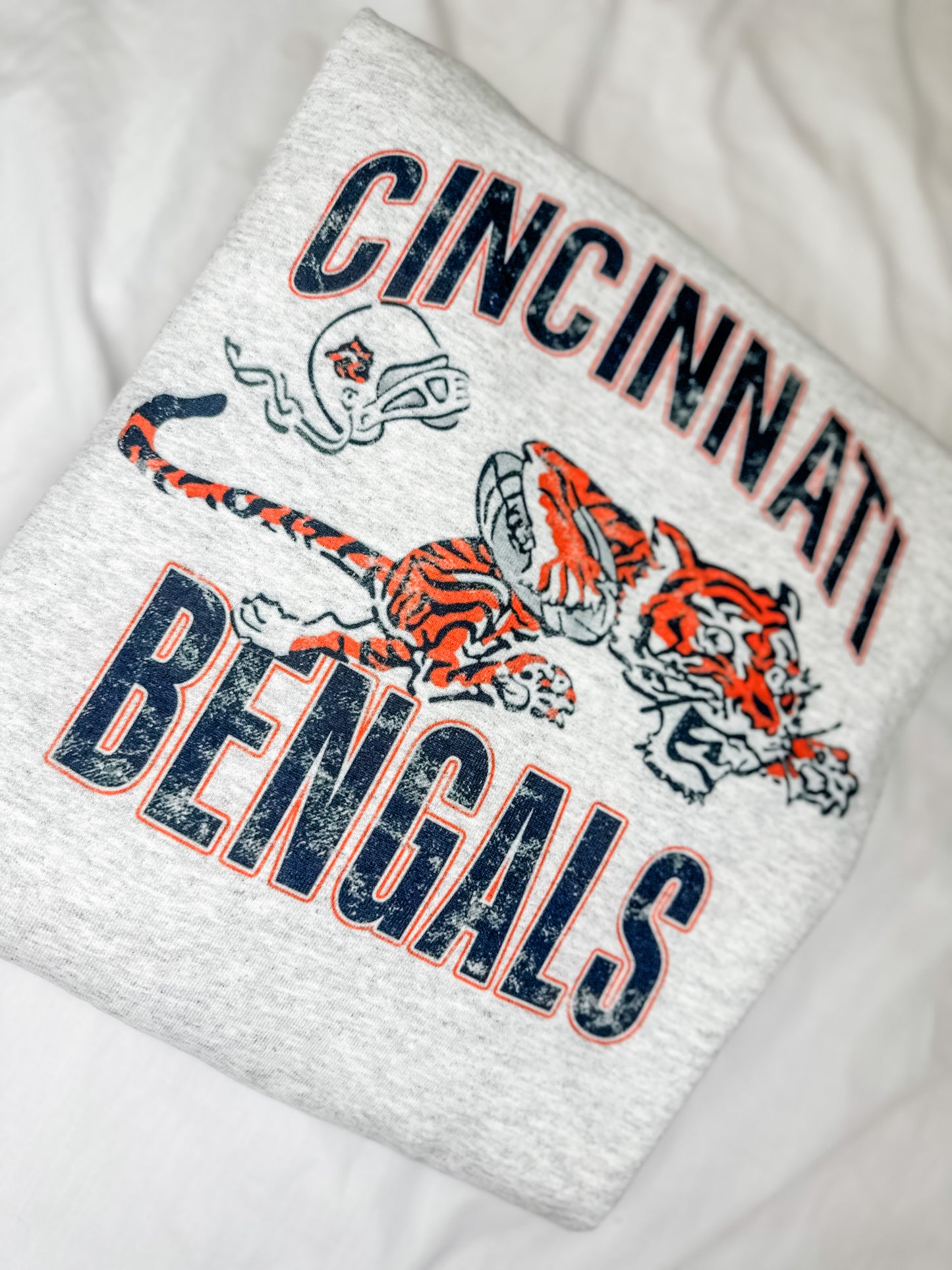 vintage bengals distressed